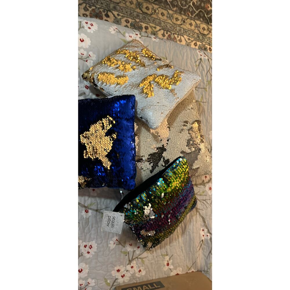 Cute Decorative Sequined Pillows